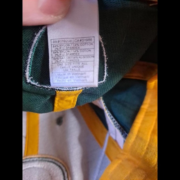 Reebok Green Bay Packers Fitted Hat Baseball Cap Size: OSFA - Picture 11 of 11